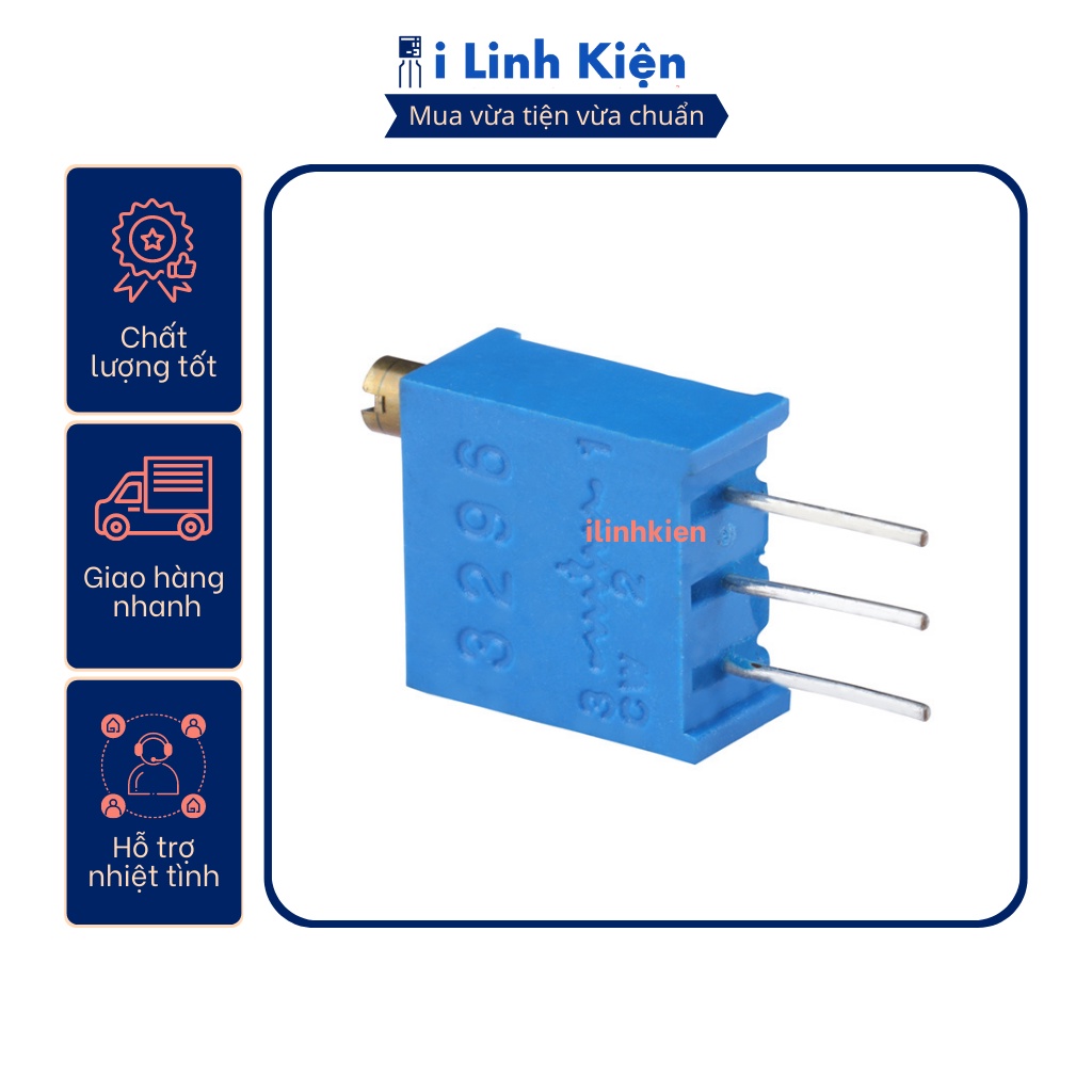 Biến trở vi chỉnh 3296W 100R - 1M chất lượng tốt