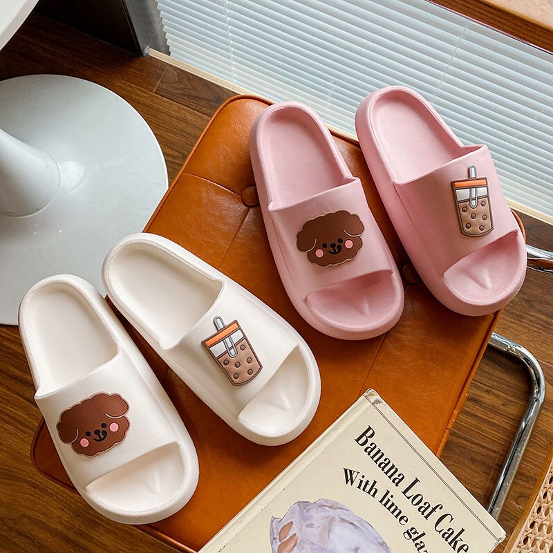 Dép Đi Trong Nhà Đế Dày Họa Tiết Hoạt Hình Dễ Thương Cho Nữ