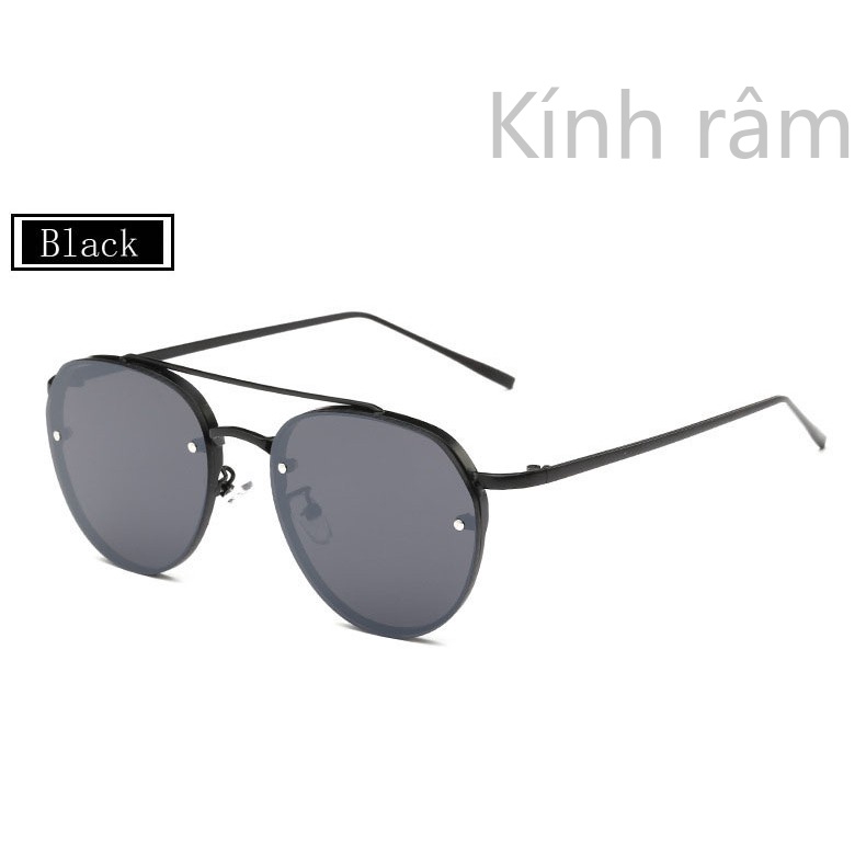 Kính mát tròn tráng gương 2 trong 1 phong cách vintage