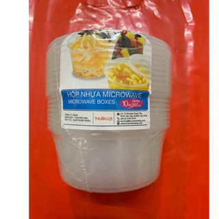 10 hộp nhựa tròn microwave thuận lợi 350ml