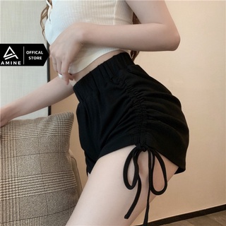 Quần đùi nữ, Quần thun ngắn nữ mặc nhà rút dây cực xinh 02