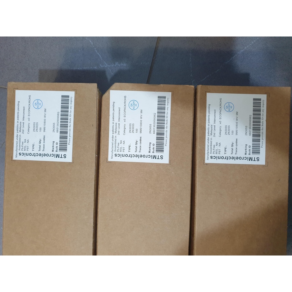 Sò công suất 2N3055 hàng xuất Malaysia chữ lì đẹp