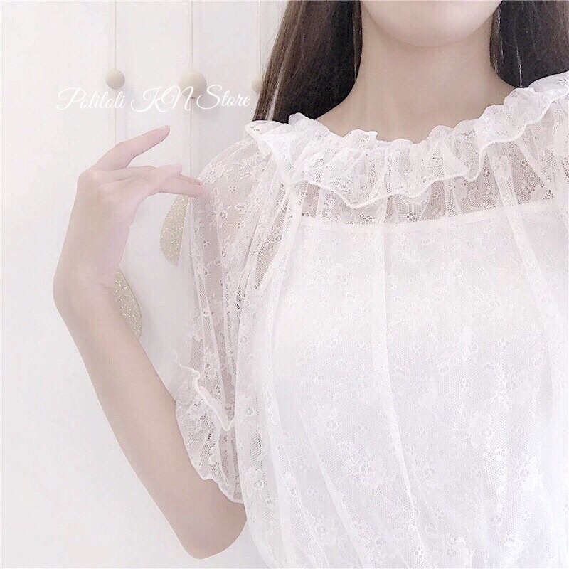 Áo  Blouse lolita voan ren