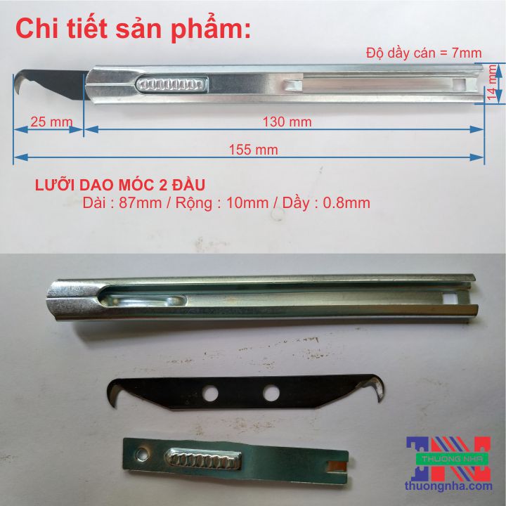 DAO MÓC CÁN SẮT BẠC-LOẠI TRƯỢT