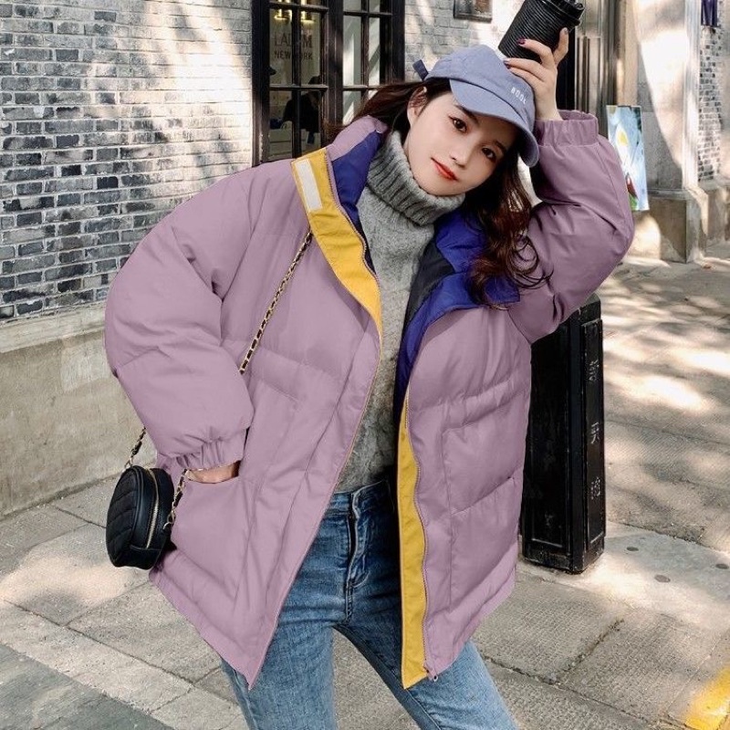 Áo khoác phao nữ đại hàn siêu ấm Ulzzang Hàn quốc, Áo phao béo dáng rộng hàng Quảng Châu có sẵn