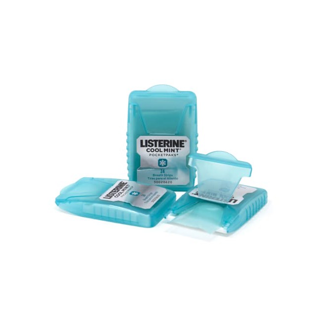 Miếng Ngậm Thơm Miệng Listerine Pocketpaks Cool Mint 72 miếng [dvcareshop]