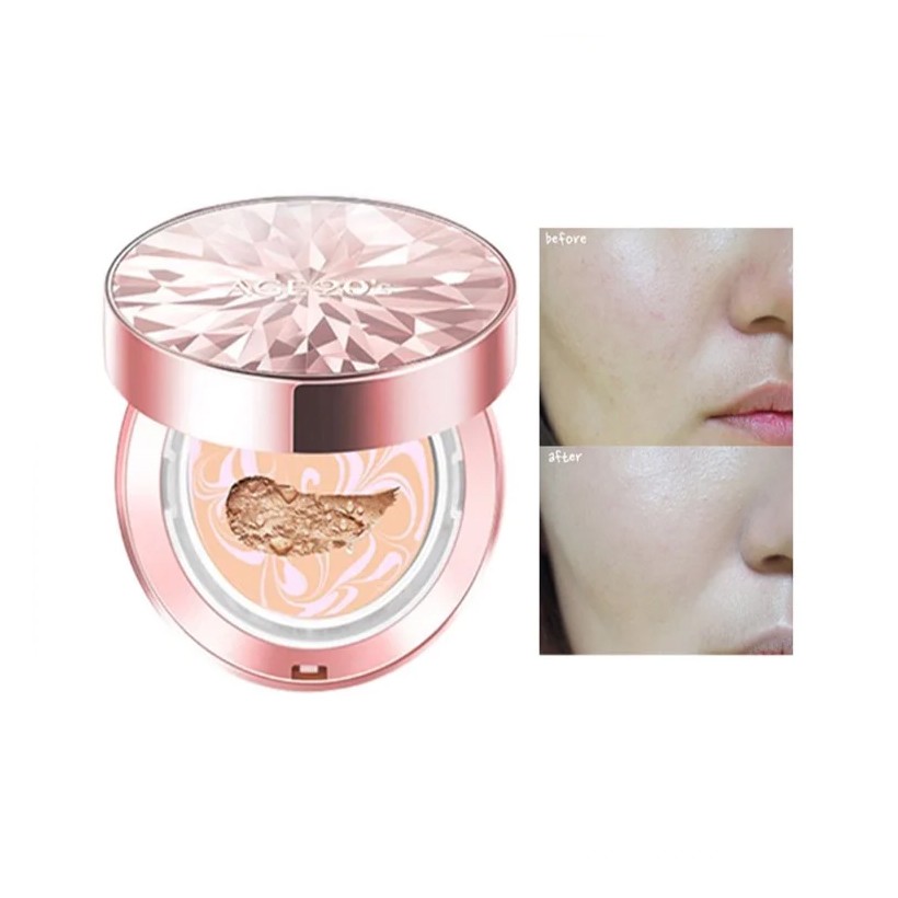 Phấn nền lạnh kim cương AGE 20's Essence Cover Pact Original Diamond Edition màu hồng