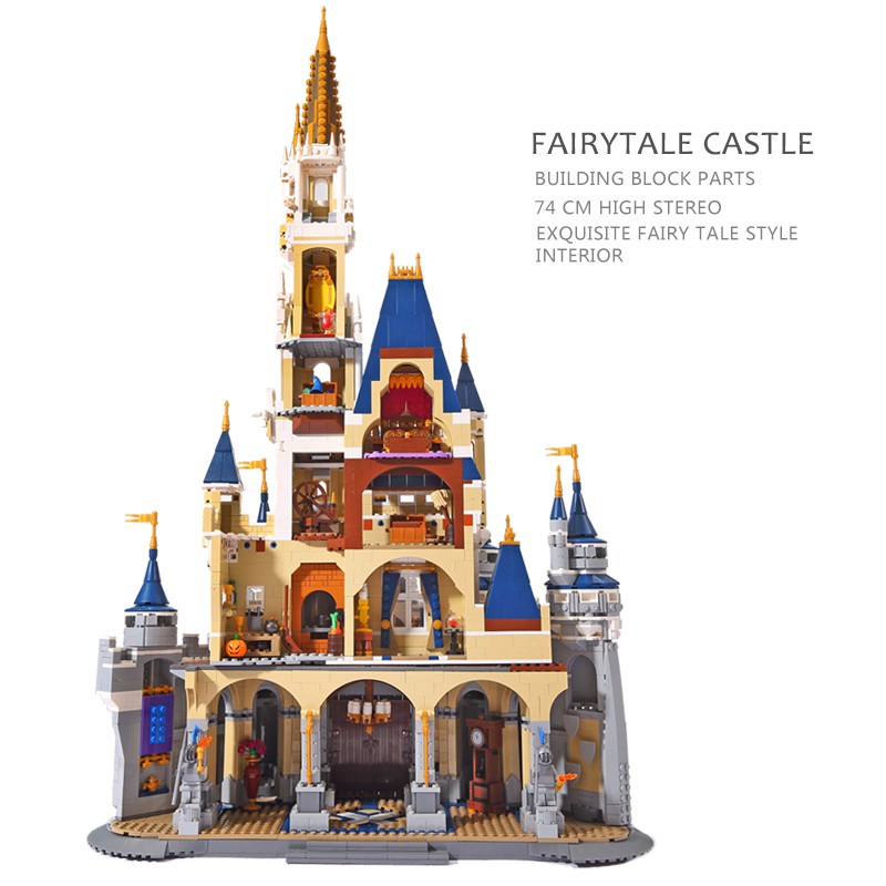 Đồ Chơi Xếp Hình Leji 1250 Tòa Lâu Đài Disney Castle 4080 Mảnh