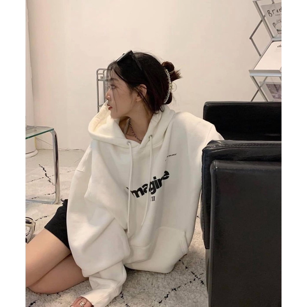 Áo Hoodie nỉ Imagine Form Rộng Phong Cách Basic Samsam4896 | BigBuy360 - bigbuy360.vn
