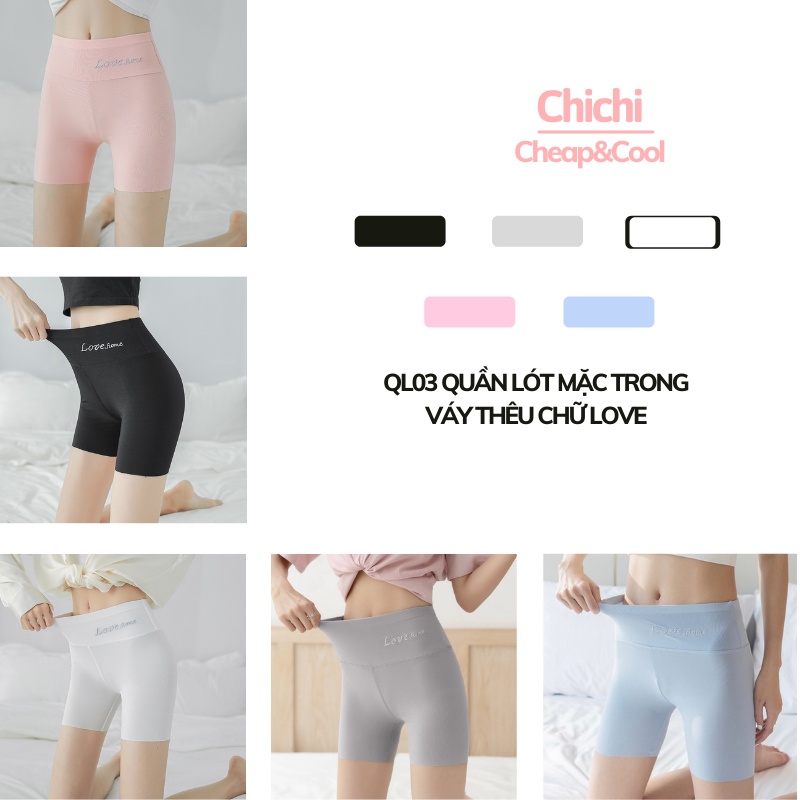 Quần legging đùi nâng mông cạp cao quần lót nữ cotton mặc trong váy gen bụng ChiChi QL03 | WebRaoVat - webraovat.net.vn