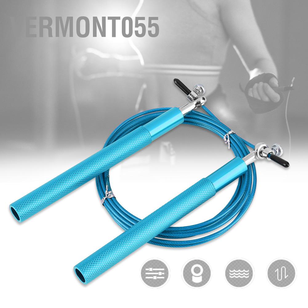 Vermont055 Aluminium Alloy Handle Speed Jump Skipping Rope Sports Training Equipment