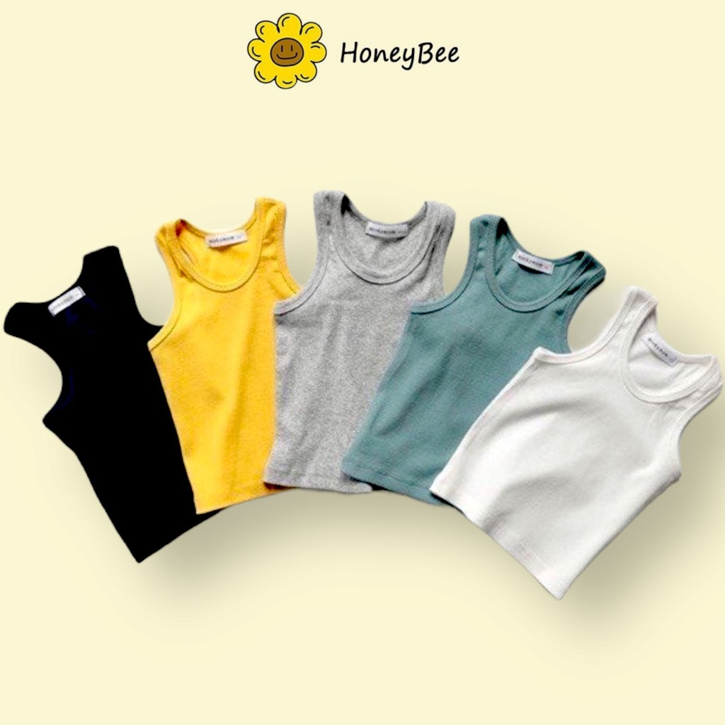 Quần áo trẻ em Honey Bee Áo ba lỗ tank top khỏe khoắn cho bé trai năng động