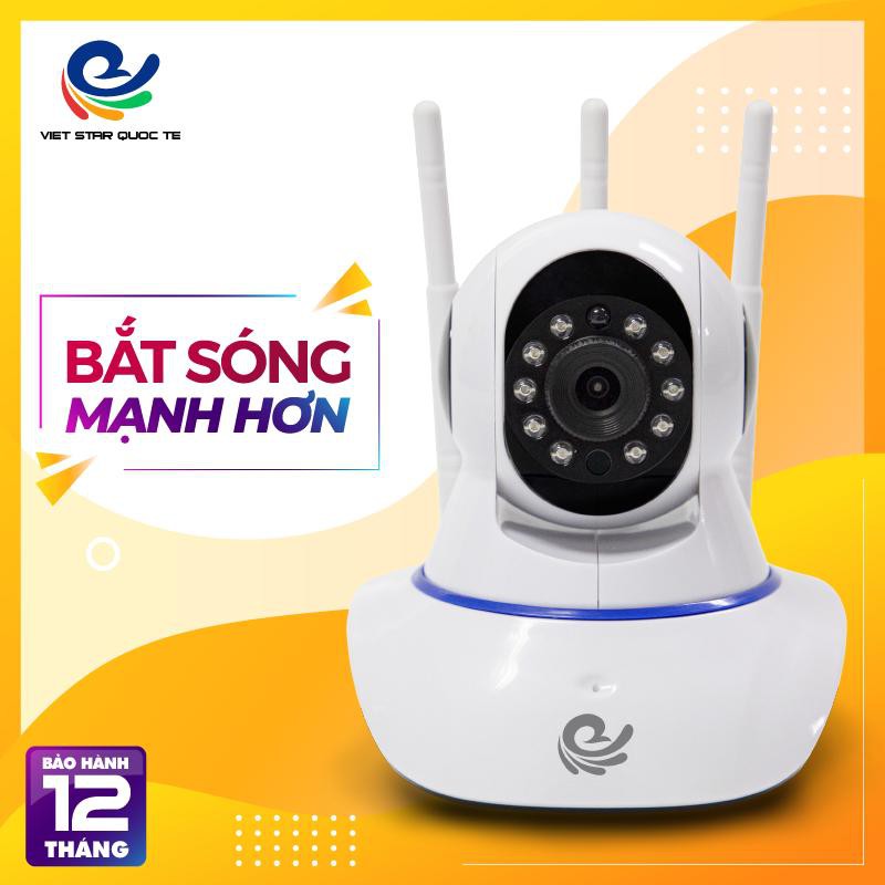 Camera Quan Sát Trong Nhà, Camera Wifi IP CARECAMXFL2+3 - 3 Râu, Có Hồng Ngoại Ban Đêm, Xem Trên PC 9 Camera, Cài Đặt