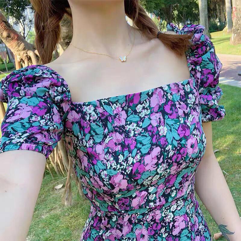 Váy hoa tím - V0660 | BigBuy360 - bigbuy360.vn