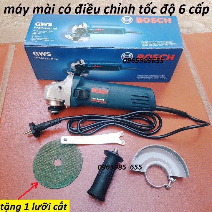 Máy mài, máy cắt BOSC GWS 6-100- Máy mài góc cầm tay bảo hành 12 tháng TẶNG KÈM 1 LƯỠI CẮT SẮT