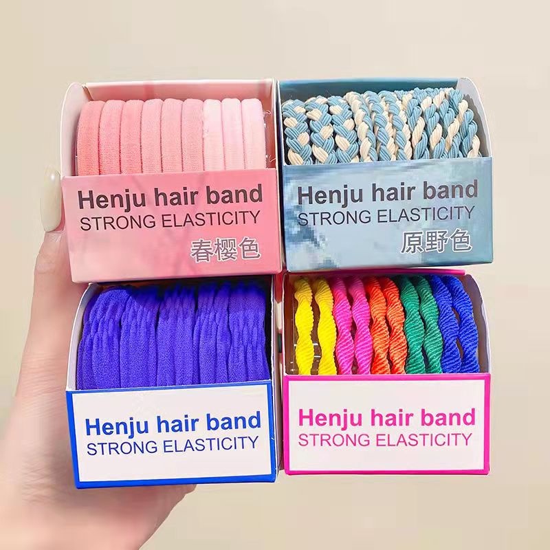 Dây Buộc Tóc Cao Su Co Giãn Màu Kẹo Ngọt Thời Trang Hàn Quốc 2022