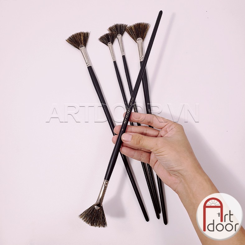 [ARTDOOR] Cọ vẽ ART SECRET đầu Quạt lông Lợn Rừng (490FAN)