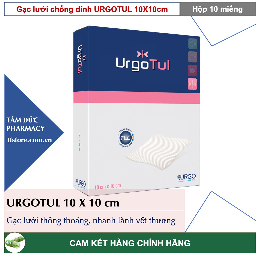 Gạc lưới chống dính URGOTUL - Nhanh lành vết thương, không đau khi tháo băng