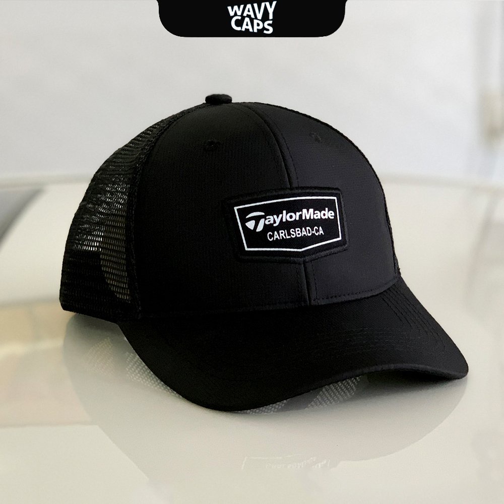 Nón Kết Lưới Nam TaylorMade Mũ Golf Trucker Thể Thao Đen Thời Trang TL-00001