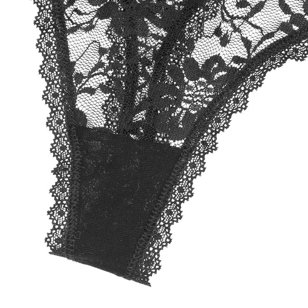 OCEANMAP Quần Lót Ren Màu Trơn Mềm Mại Thoáng Khí Thoải Mái Cho Nữ