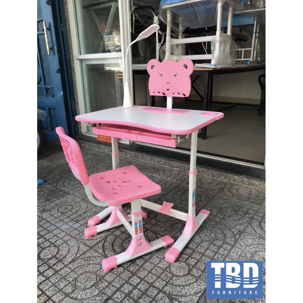 Bộ Bàn Ghế Học Sinh Thông Minh A06 [KÈM ĐÈN LED]