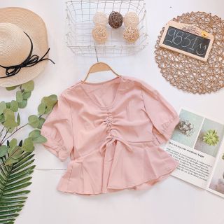 Áo peplum rút ngực ( Hình thật )