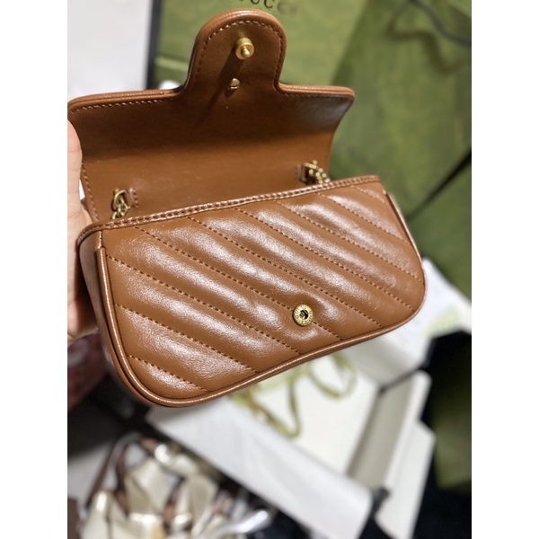 Túi xách nữ CHẤT DA THẬT size 17 và 22 Marmont small MINI matelassé shoulder bag hàng fullbox có hộp