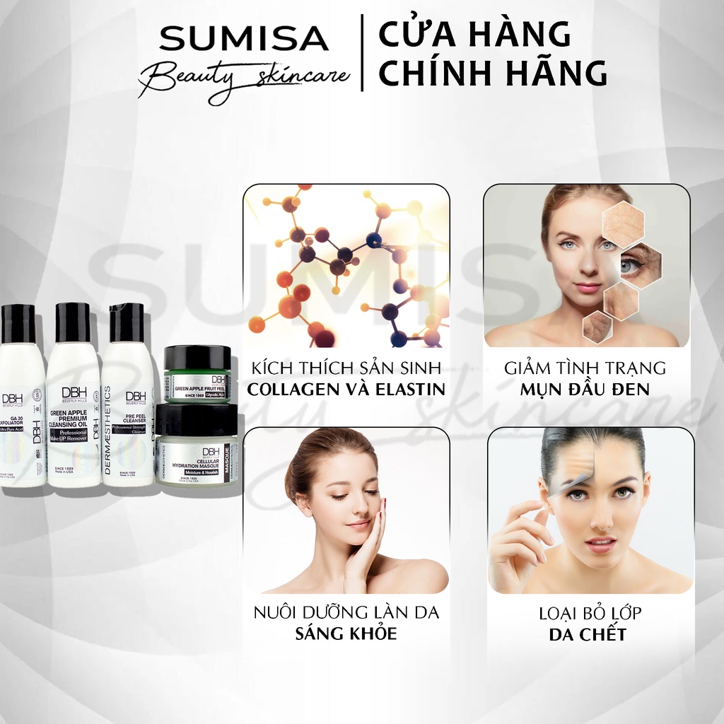 Bộ Peel da DBH Green Apple Peel Kit