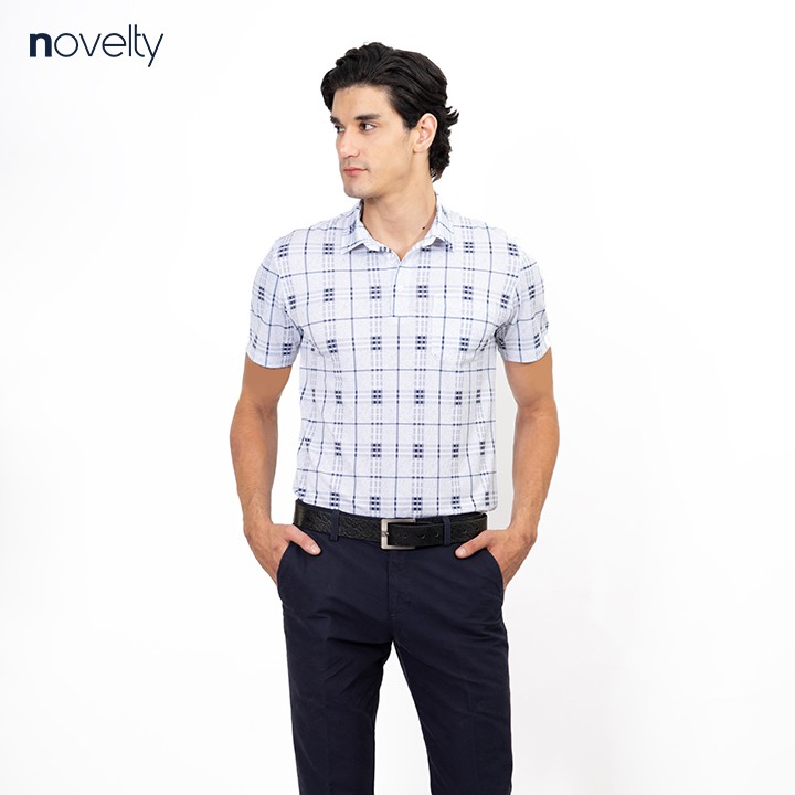 Áo Polo nam Novelty cổ sơ mi có túi NATMHCMCLR191121N