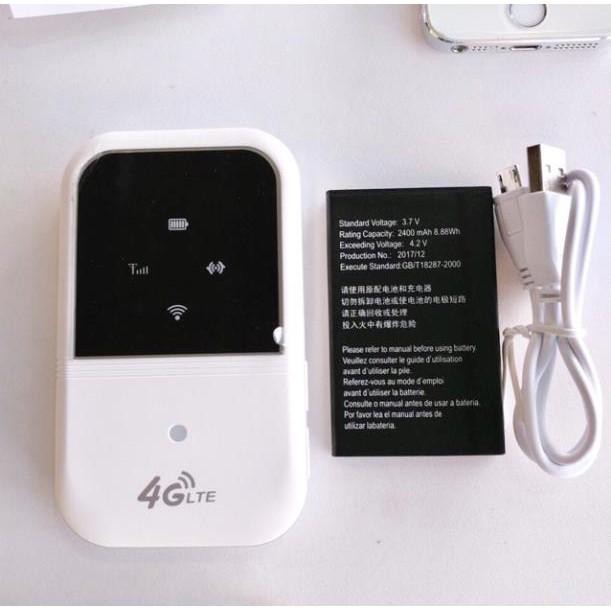 (Đại Lý Phân Phối Cấp 1) Cục Phát Wifi Không Dây Pocket MIFI 4G LTE Pin trâu, Phát Cho 15 Máy Dùng Cùng Lúc