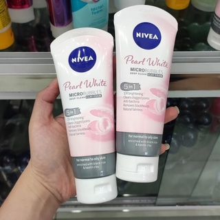 Sữa rửa mặt nivea pearl white đất sét trắng da ngọc trai 100g