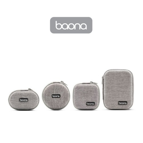 Hộp phụ kiện BAONA đưng sạc cáp điện thoại iphone, tai nghe, thẻ nhớ phom cứng nhiều mẫu (F001 F002 F003 F004)