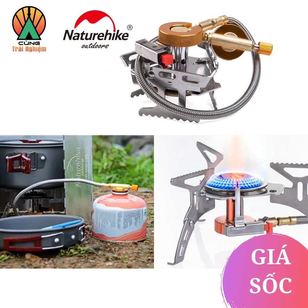 [CHÍNH HÃNG] Bếp Gas Du Lịch Naturehike Siêu Nhỏ Gọn Dành Cho Nấu Ăn Dã Ngoại, Cắm Trại Ngoài Trời NH17L040-T