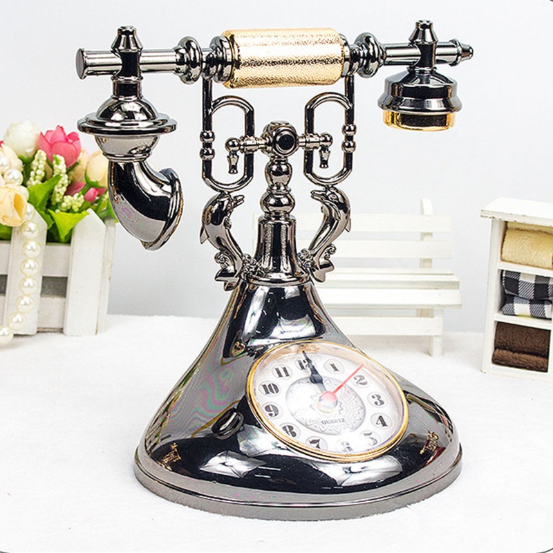 Đồng hồ báo thức để bàn phong cách điện thoại cổ điển
