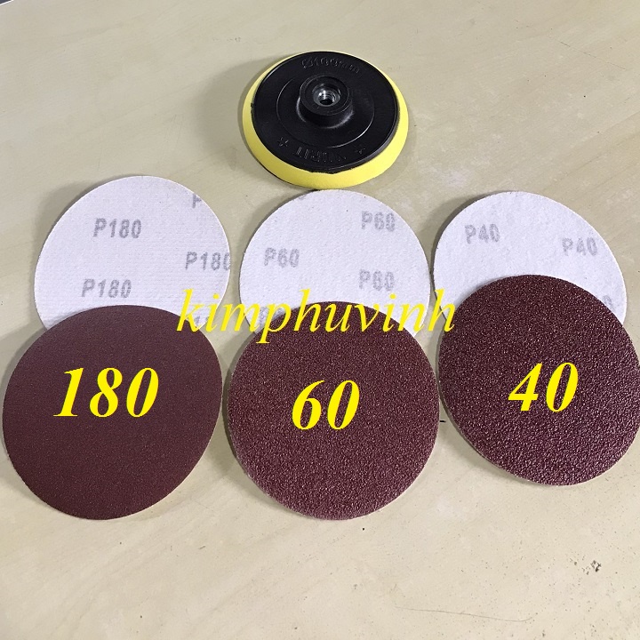 10 TỜ - GIẤY NHÁM DÁN 100MM - GIẤY NHÁM TRÒN - ĐẾ CHÀ NHÁM
