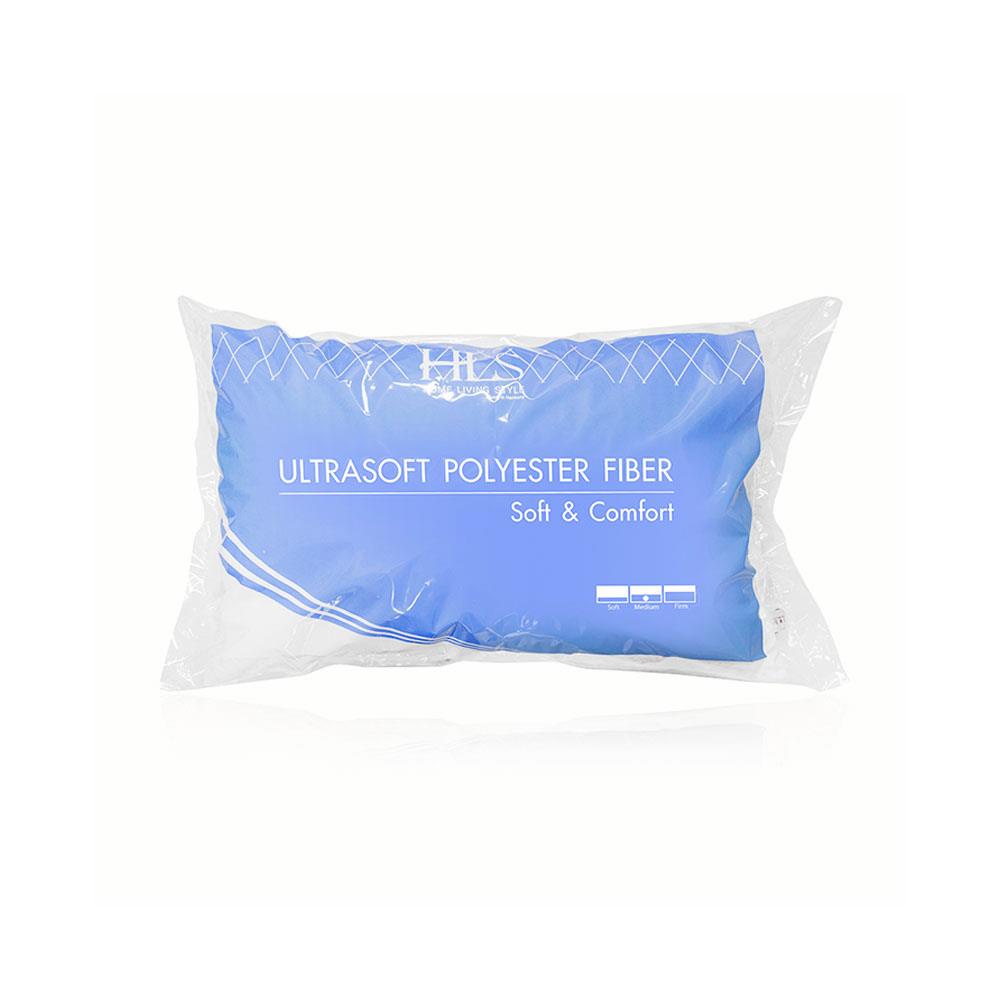 Homebase HLS gối bông mềm Polyester siêu êm mềm mại chuẩn khách sạn Thái Lan 73x48cm màu trắng