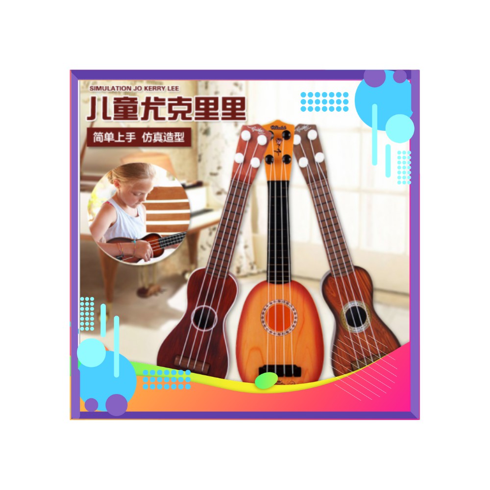 Đàn Guitar mini cho bé - Ukulele nhạc cụ mầm non đồ chơi