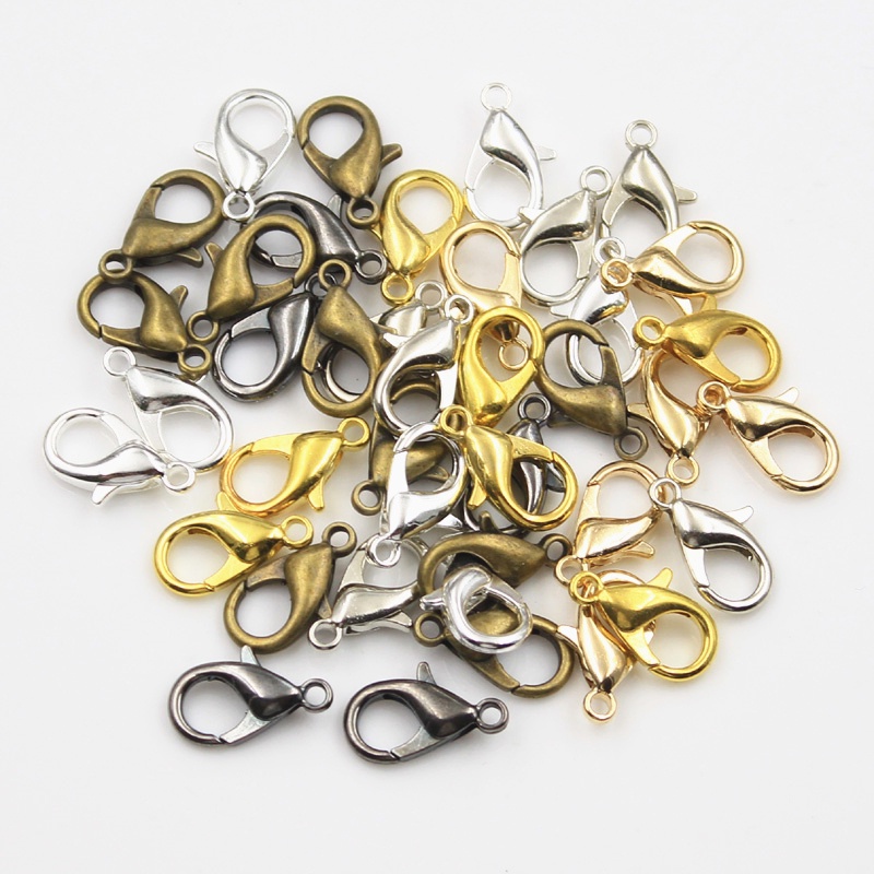 Set 50 Móc Càng Cua 6x12mm Dùng Để Làm Đồ Trang Sức Thủ Công