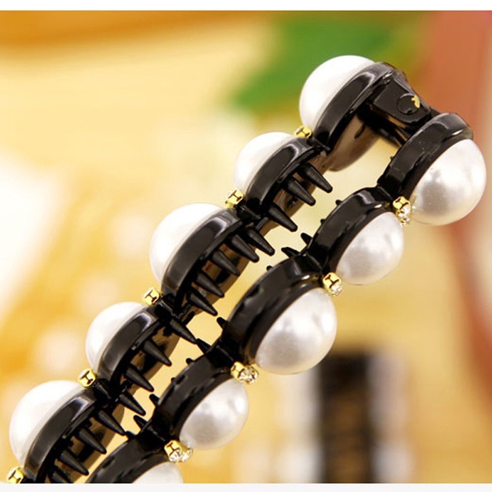 Kẹp tóc có đính ngọc trai thời trang cho nữ