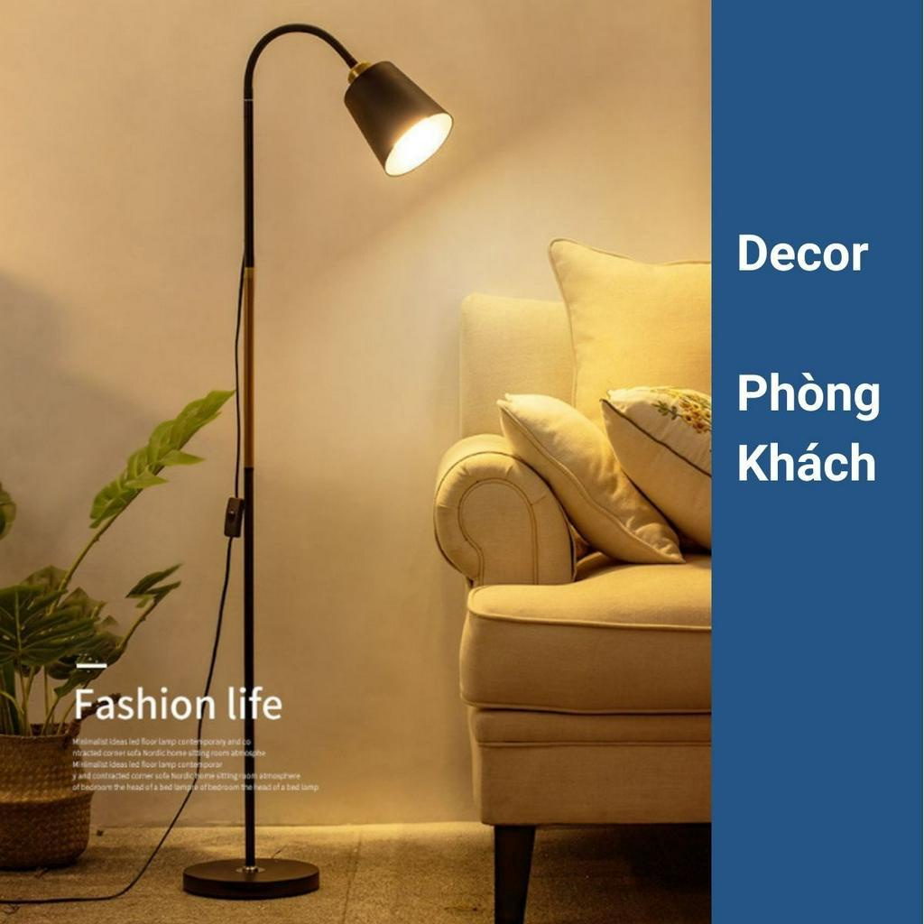 Đèn Cây Decor Trang Trí Nội Thất Phòng Khách Phòng Ngủ - Bóng LED chống cận