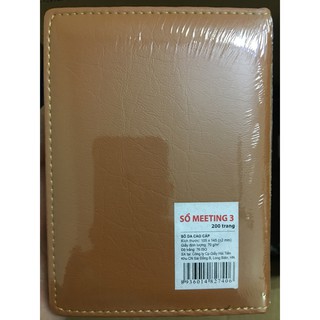 SỔ DA CAO CẤP MEETING M3 200 TRANG (Giấy vàng)