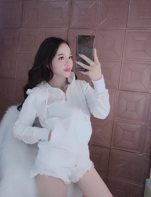 ÁO KHOÁC VERSACE 6 Túi Thêu Tay