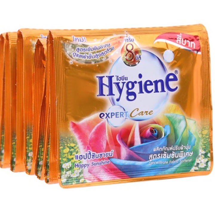 Dây 12 gói Nước xả vải Hygiene Expert Care (20ml x 12 gói) - Làm mềm vải, thơm ngát hương hoa từ thiên nhiên