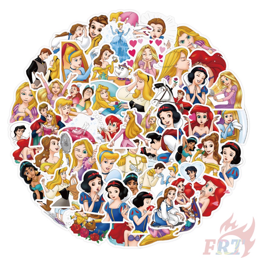 56 Cái / Bộ ☆ Hình Dán Công Chúa Disney Phối ☆ Sticker Dán Tường Chống Thấm Nước Thời Trang