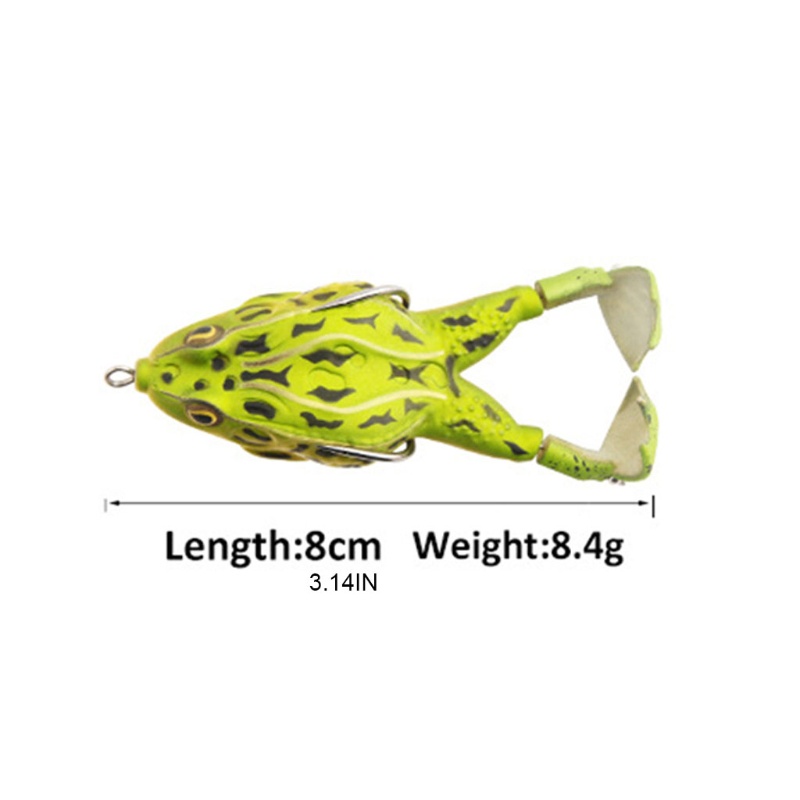 QQ Mồi Câu Cá Giả Hình Ếch Bằng Silicone Mềm Nhiều Màu Sắc