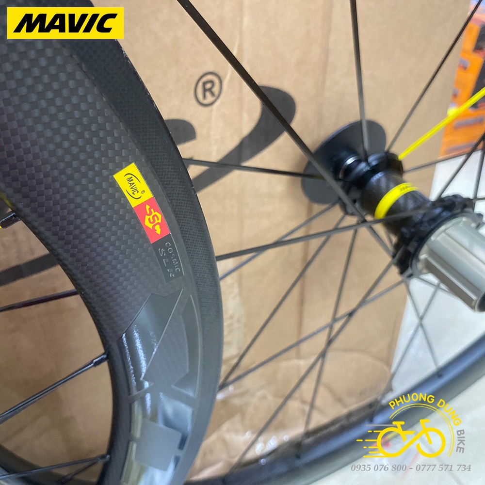 Bộ vành Carbon xe đạp road MAVIC COSMIC SLR PRO 700Cx50mm