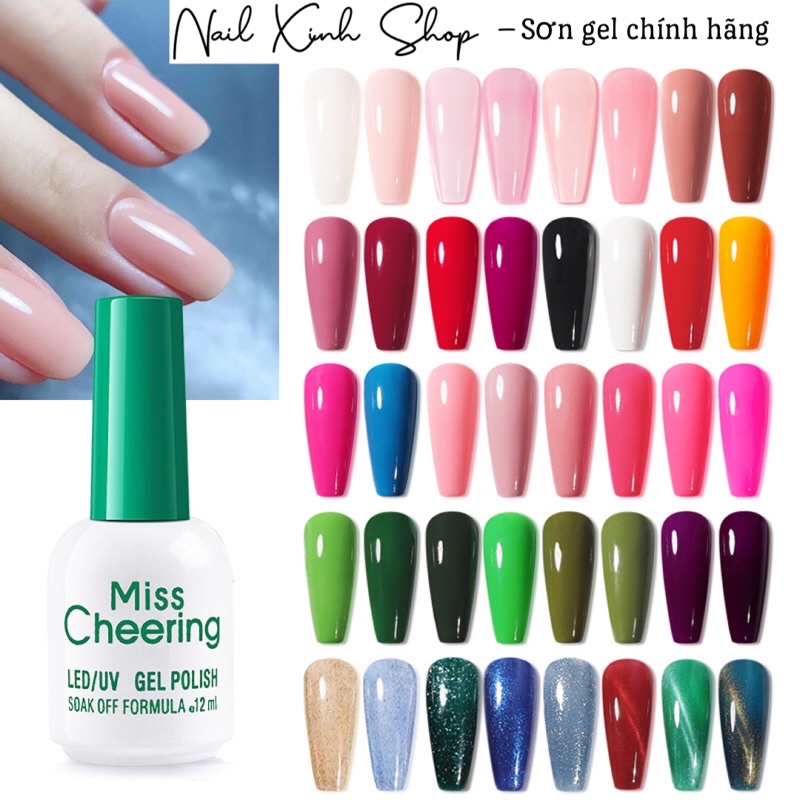 Sơn gel Miss Cheering chính hãng  lên màu chuẩn