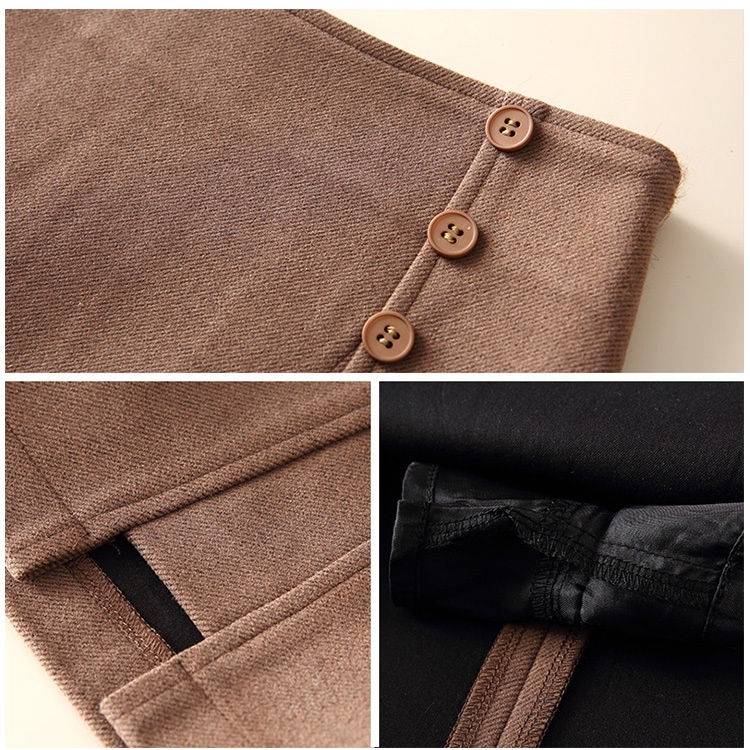 Chân váy chữ A ngắn lưng cao thời trang thu đông 77