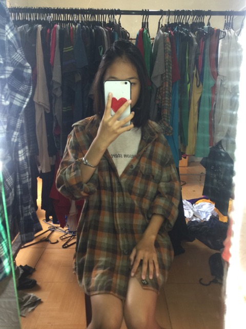 _ Combo áo sơ mi + thun unisex