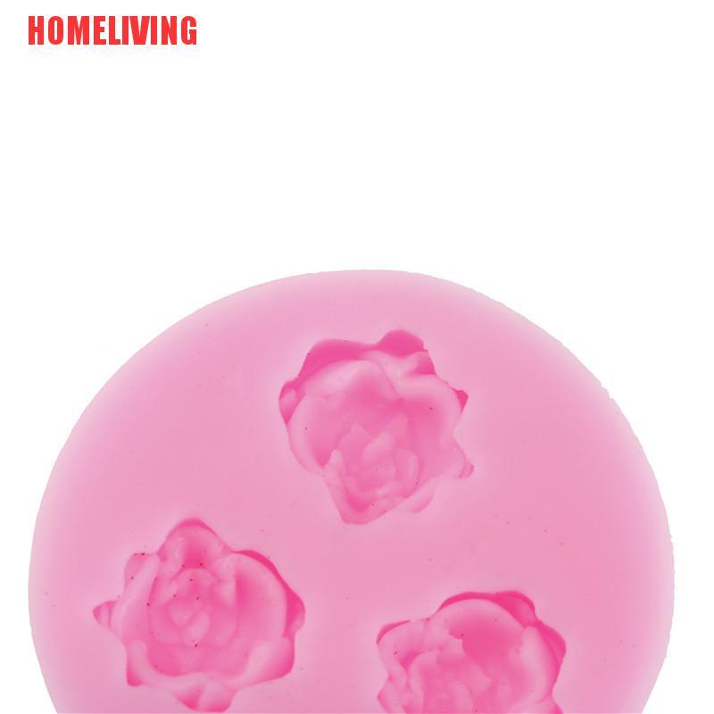 Khuôn silicone Tạo Hình Hoa Hồng 3d Trang Trí Bánh